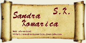 Sandra Komarica vizit kartica